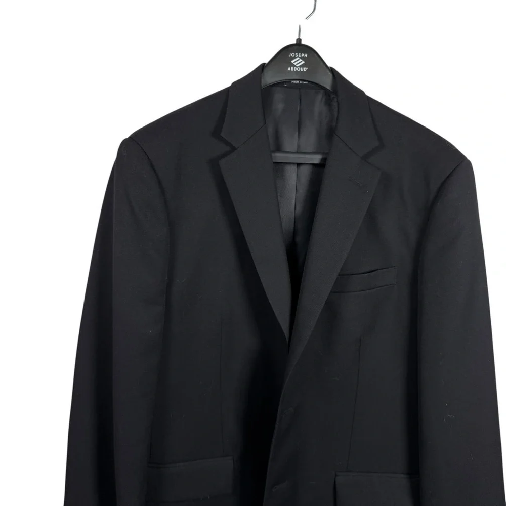Pronto Uomo Platinum Men’s Classic Wool Blazer in Black Size 42R